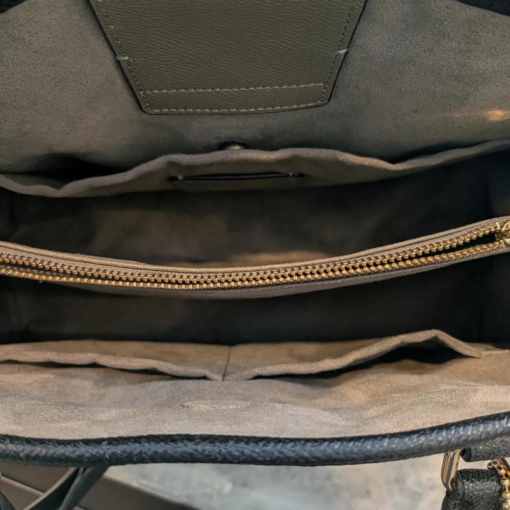 Coach Margot Satchel In Chalk/Fog Colorblock, Nwot. Classic Feminine Lux